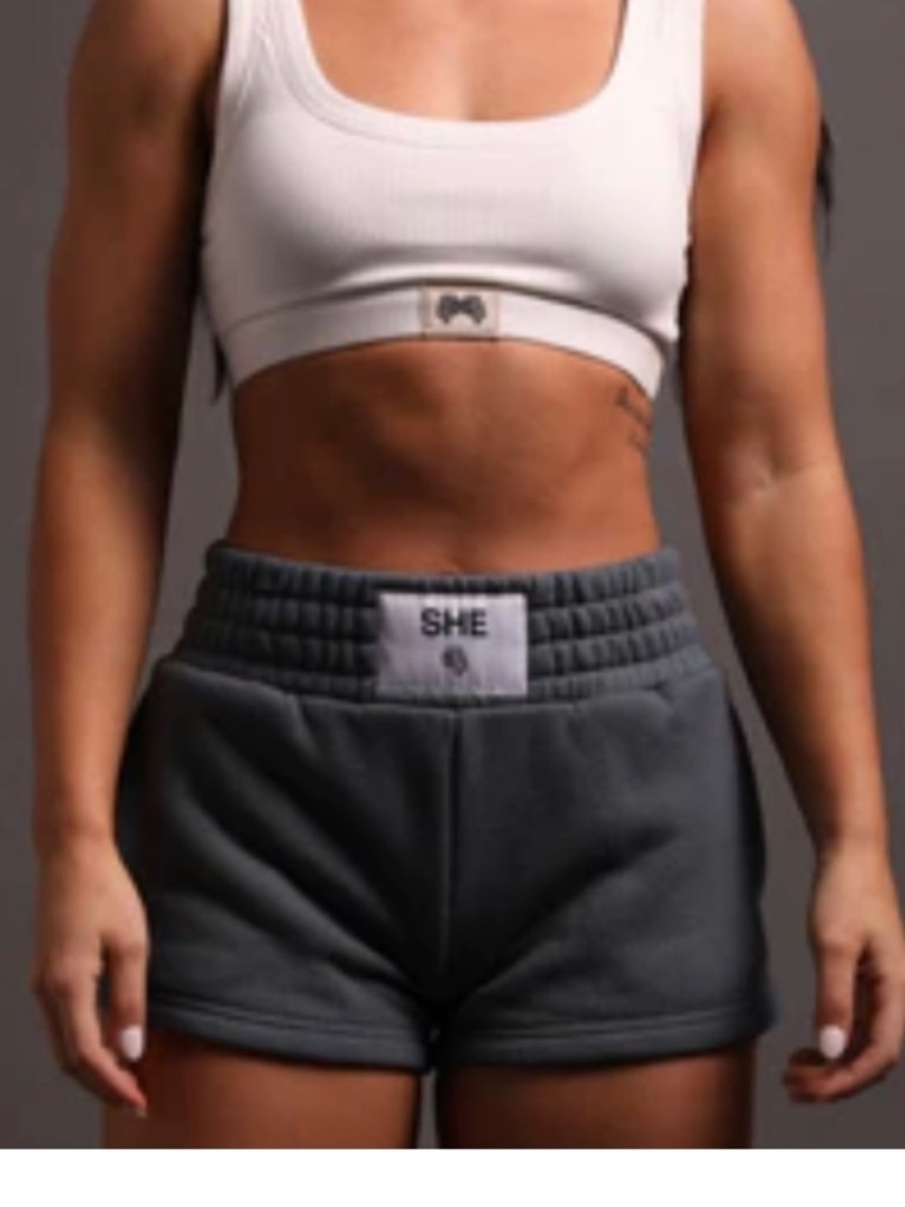 Darc Sport SHE bluish grey sweat shorts Size S #loungewear #athleisure NWT